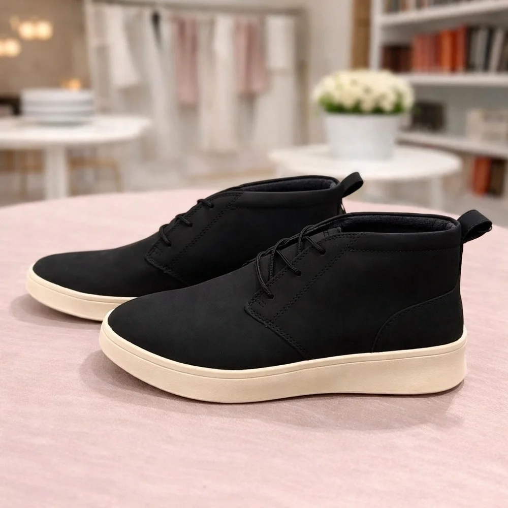 IZOD Palmer Black Chukka Sneakers Men’s Size 11 Minimal Casual Shoe NEW
